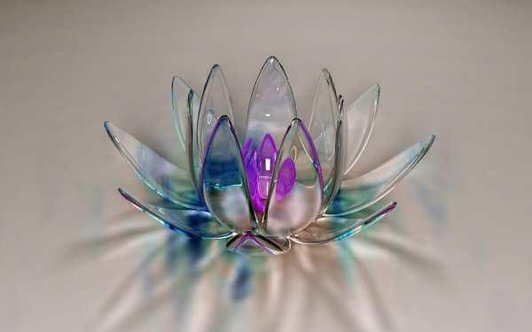 Красивые стеклянные цветы