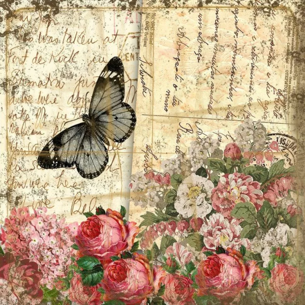 Красивые цветы для декупажа