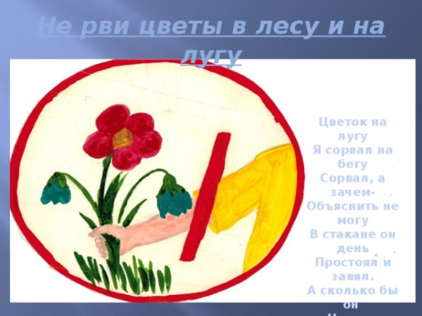 Не рви растения