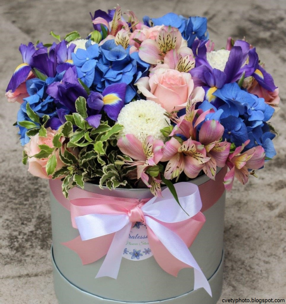 Стильный букет цветов на день рождения