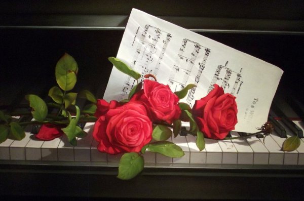 Клавиши и роза