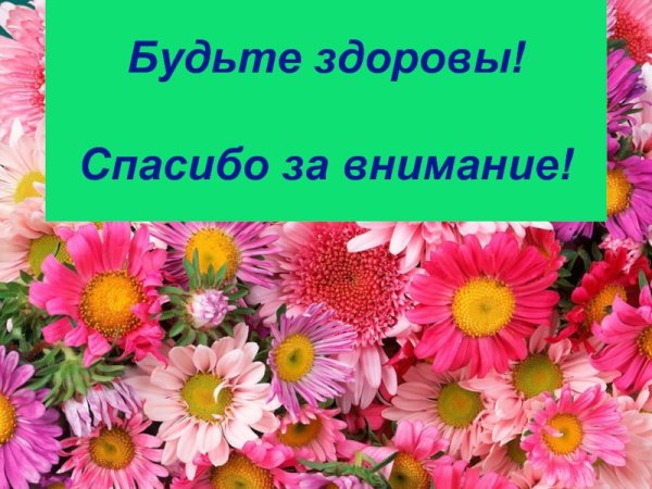 Спасибо за внимание цветы
