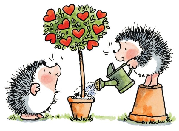 Ёжик и сердечко