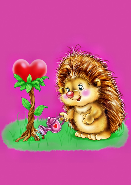 Влюбленные ежики