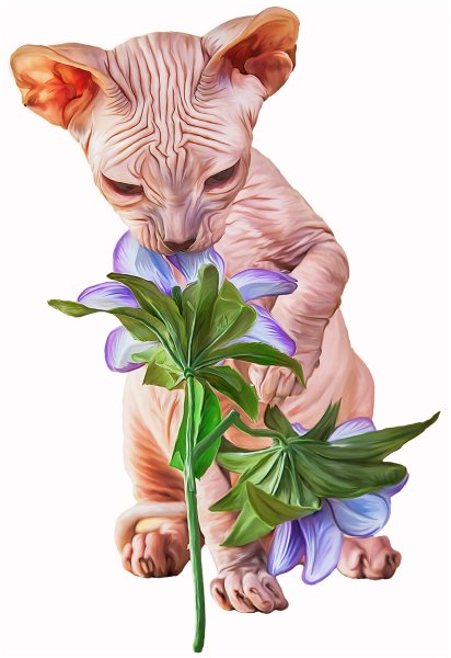 Сфинкс в цветах