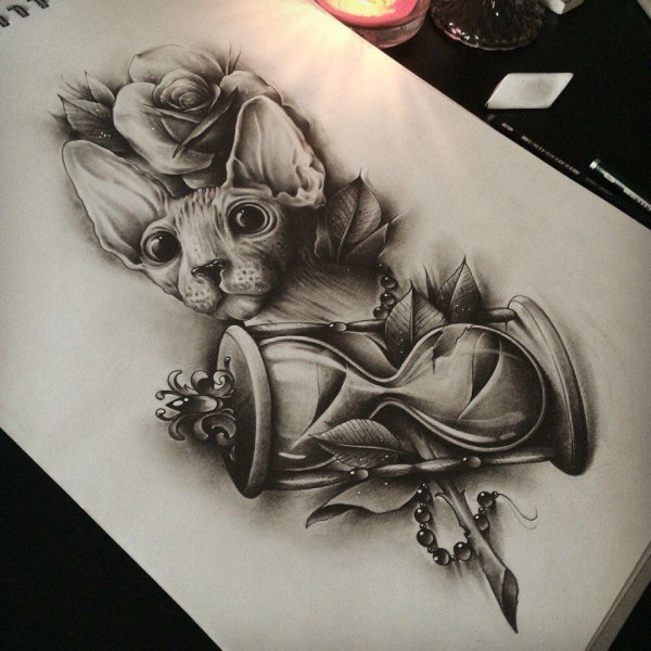 Сфинкс тату випшейдинг