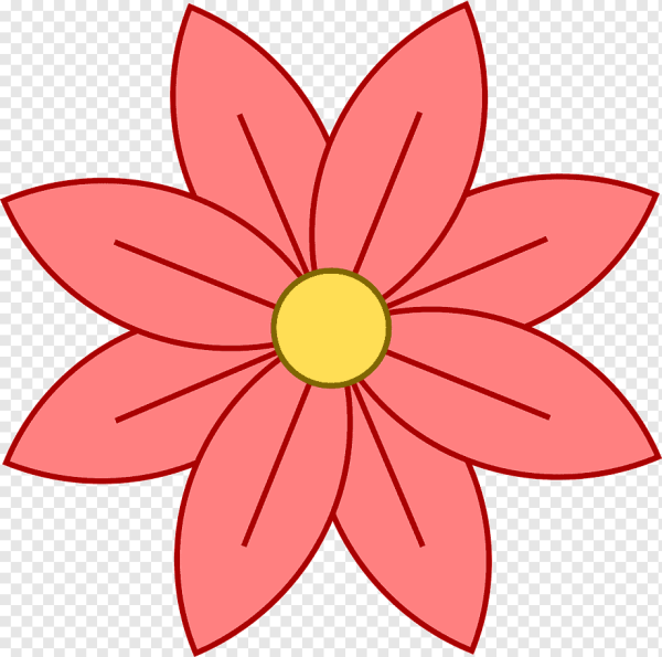 Цветок с лепестками вектор