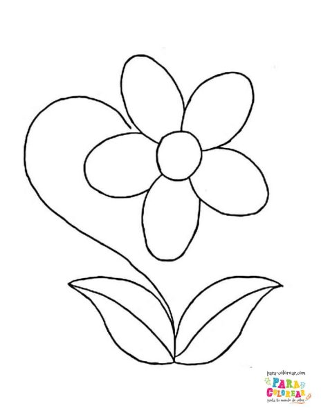 Роза для срисовки легкие