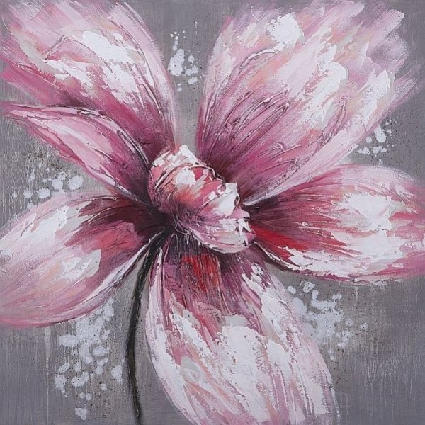 Крупные цветы акрилом