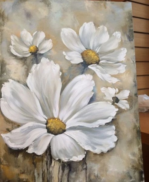 Цветы акрилом