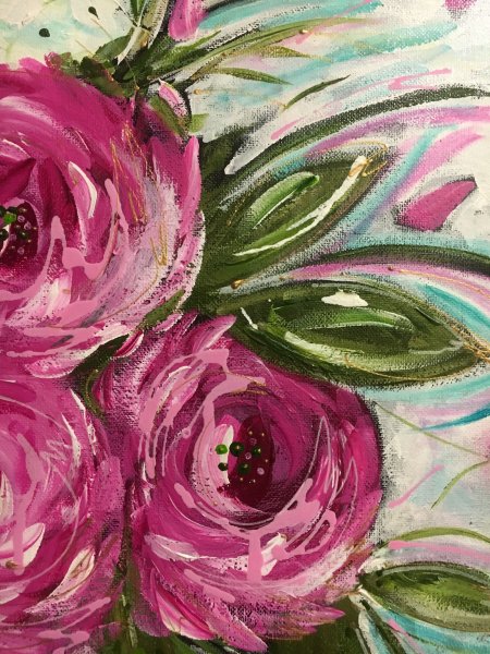 Цветы акрилом