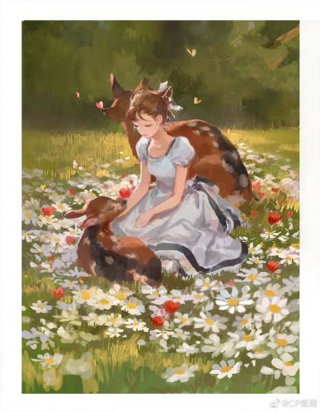 Девочка лежит на Поляне