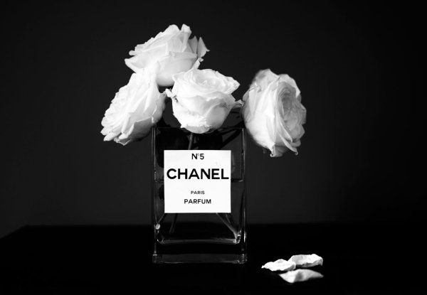 Chanel коробка с цветами