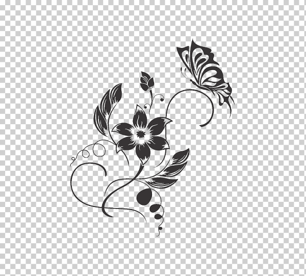 Орнамент с цветами вектор