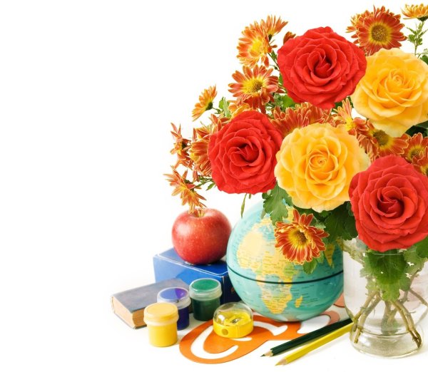 Цветы учителю картинки