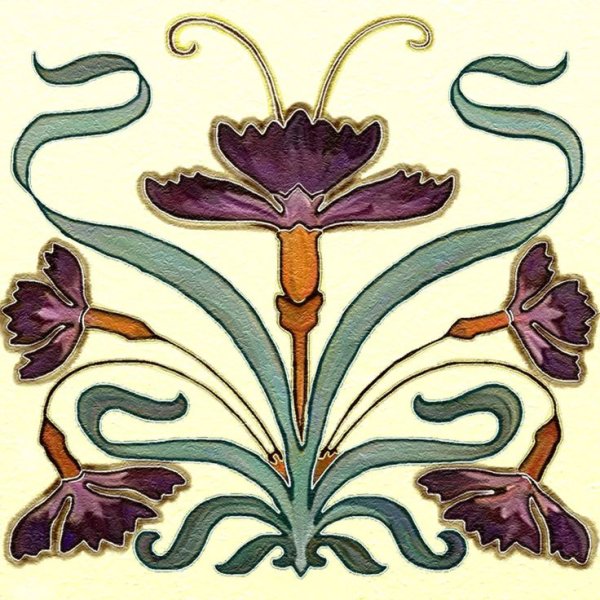 Цветы арт деко нуво