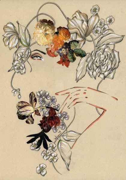 Модерн цветы