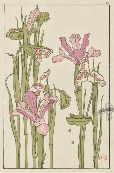 Орнаменты арт нуво Модерн арт деко