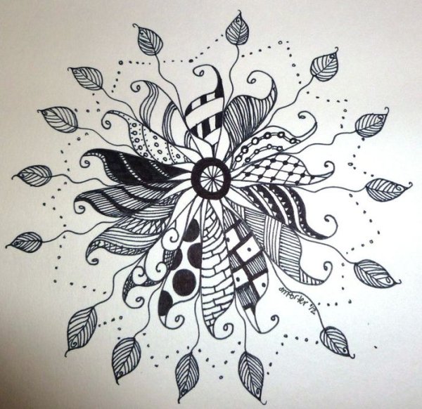 Дудл цветочки