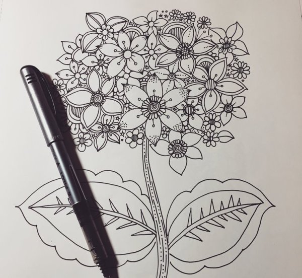 Дудлы для начинающих цветы