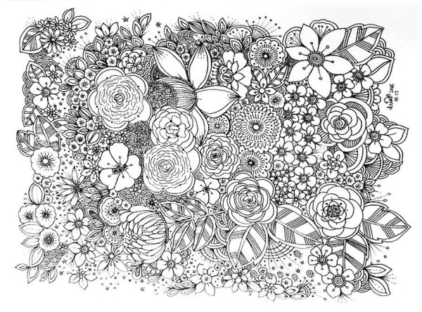 Цветочные дудлы