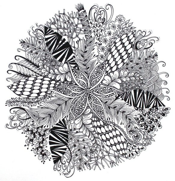 Узоры гелевой ручкой