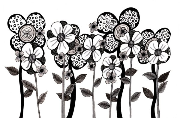 Зентангл дудлинг зенарт