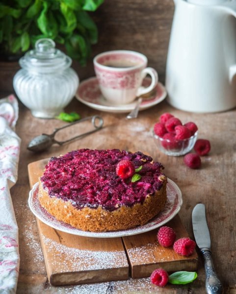 Пирог из малины