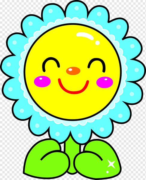 Цветочек улыбается