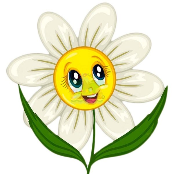 Ромашка мультяшка