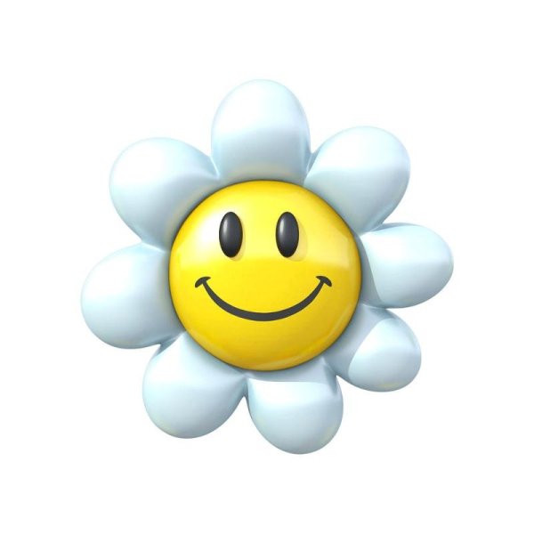 Смайлик цветочек