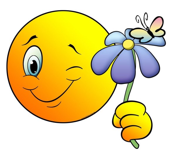 Смайлики в виде цветочков