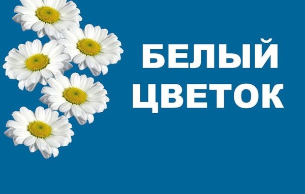 Акция белый цветок 2021