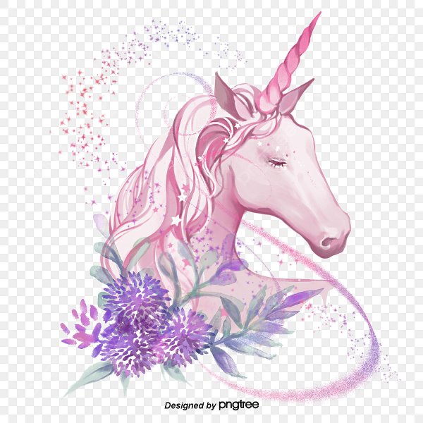 Единорог цветной