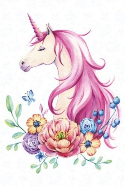 Единорог в цветах
