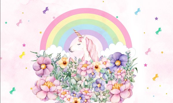 Фон с единорогами