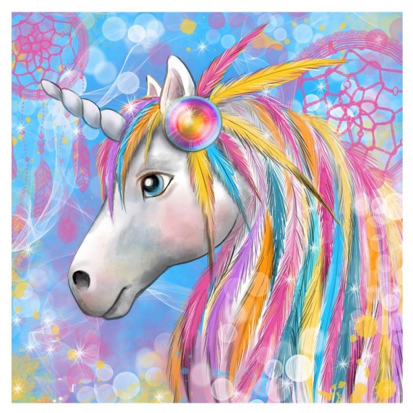 Diamond Painting алмазная мозаика Единорог