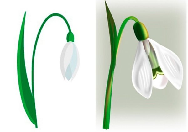 Рисование первых весенних цветов