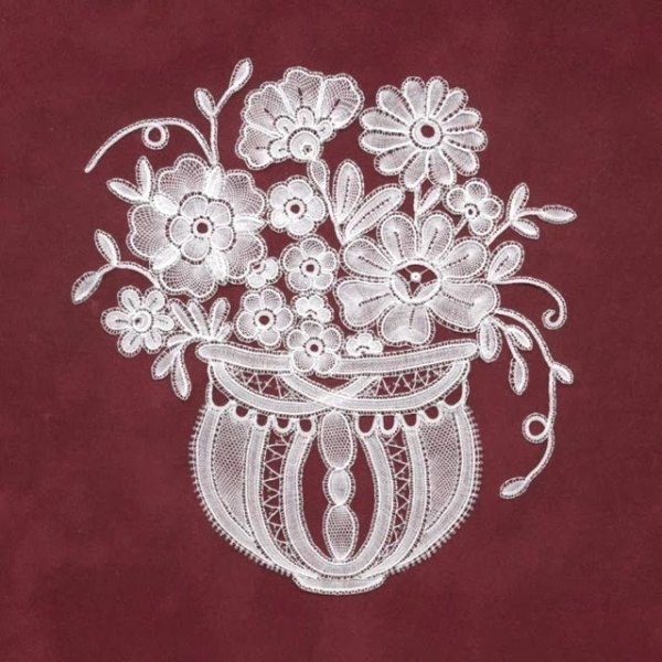 Кружево машинное цветочек мелкий