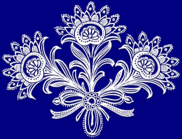 Вологодские кружева роспись