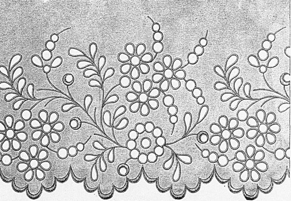 Вышивка прорезная Ришелье