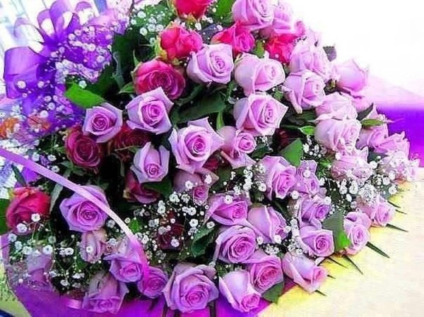 С днём рождения розы