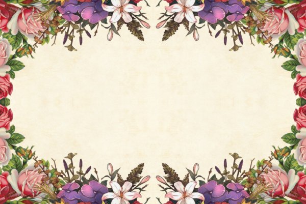 Винтажная Цветочная рамка