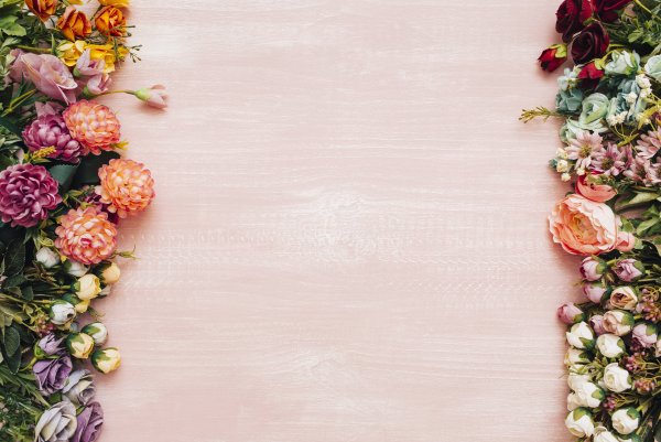 Фон с цветами для текста