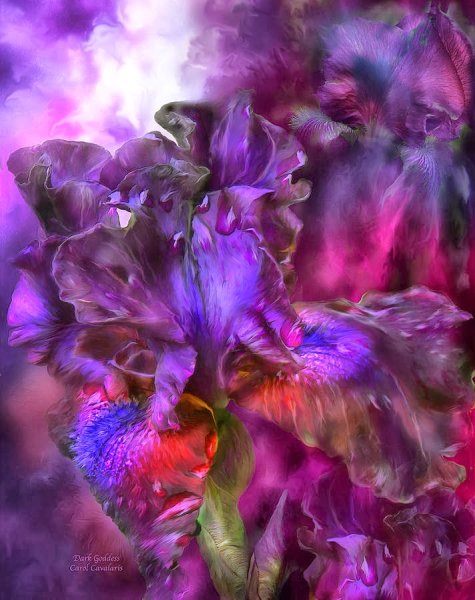 Светящиеся цветы фэнтези