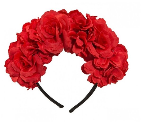 Ободок с цветами