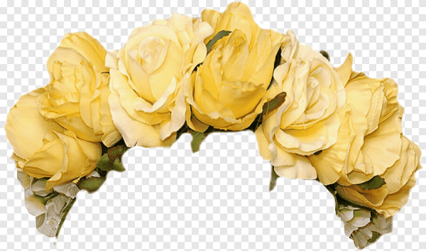 Венок из желтых цветов