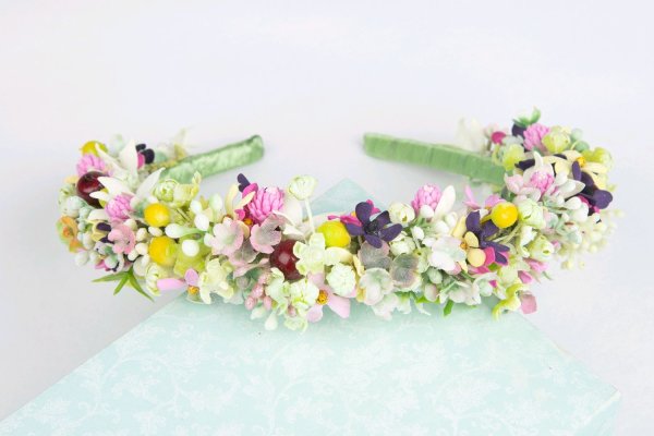 Ободок цветочки