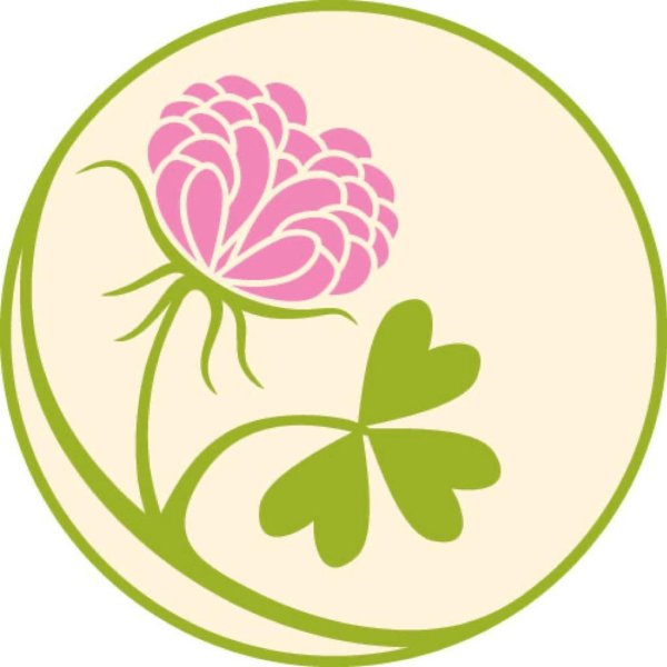 Цветок клевера стилизация