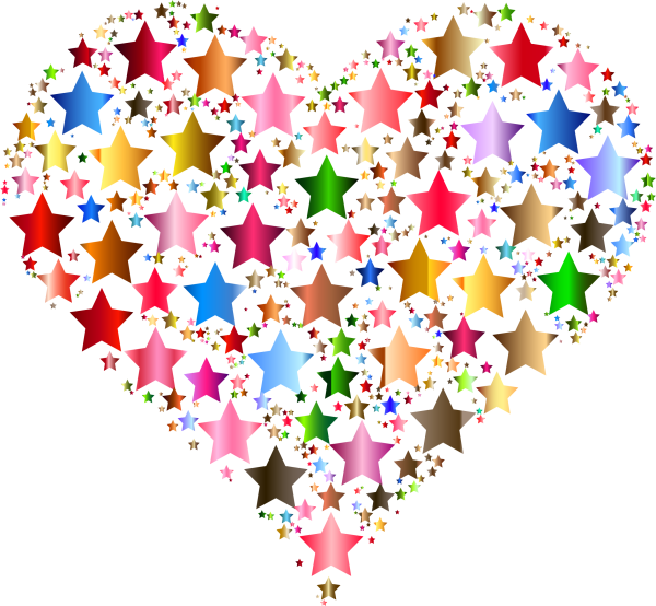Сердечки звездочки